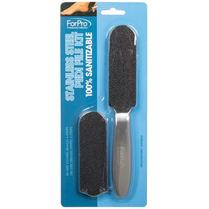 ForPro Stainless Steel Pedi File Kit