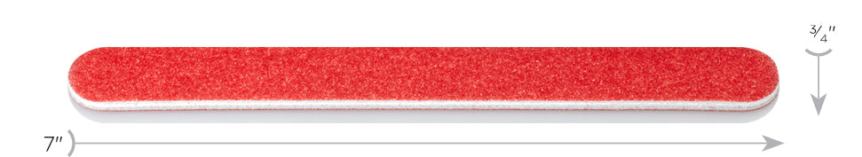 Nail File 80/80 Grit Mylar Red Cushion