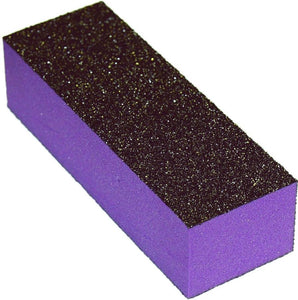 Nail Buffer - 3 Way Black/Purple 60/100 Grit (10 count)