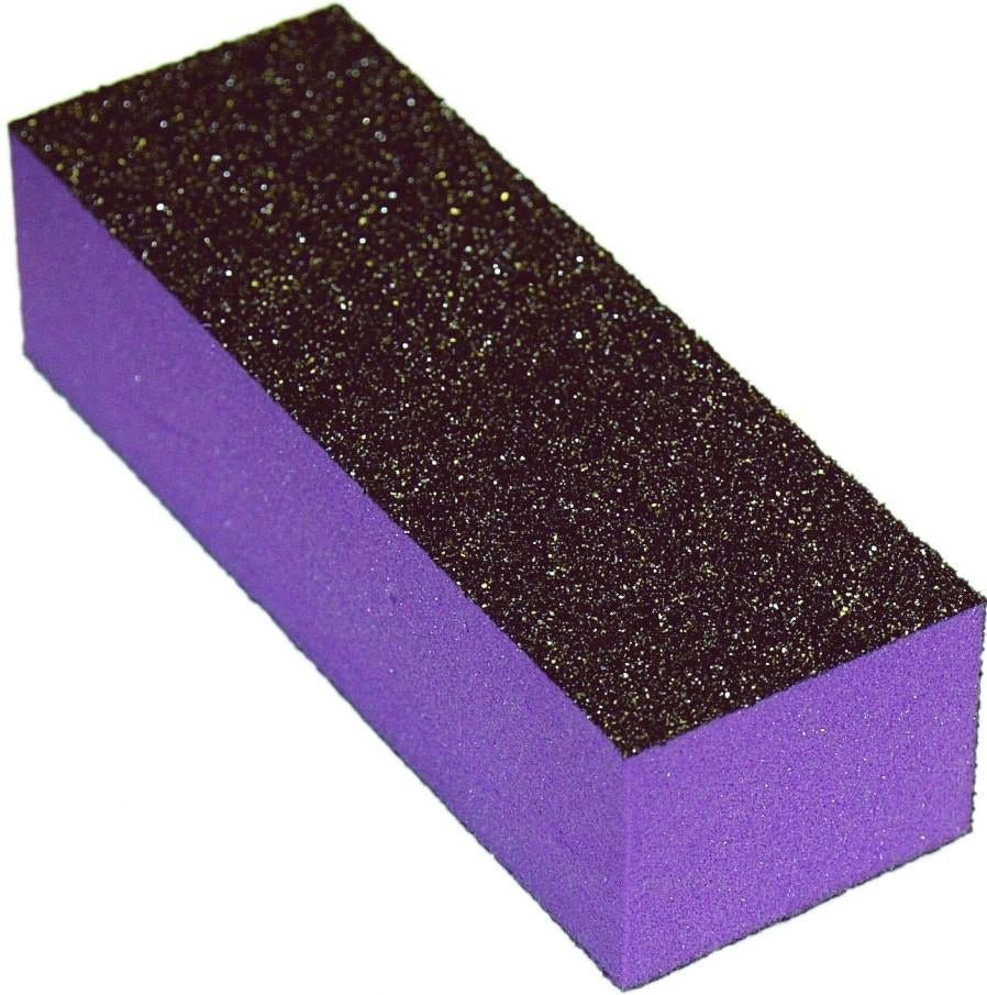 Nail Buffer - 3 Way Black/Purple 60/100 Grit (10 count)